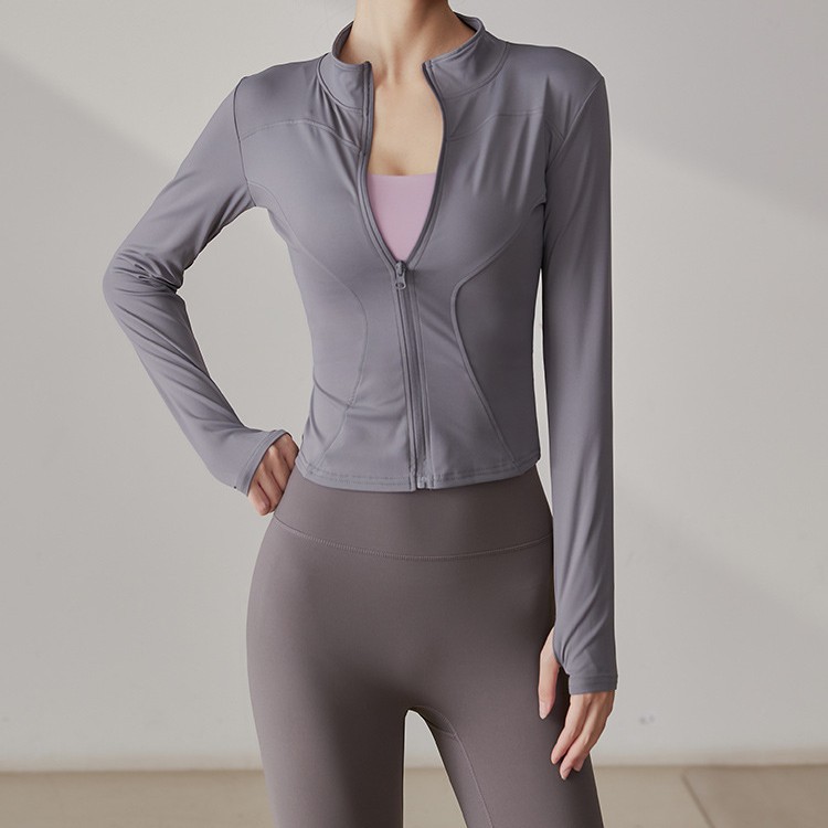 Slim-fit Quick-drying Yoga Clothes For Women, Long-sleeved Sports Fitness Tops, Fitness Clothes For Women_desvips.com