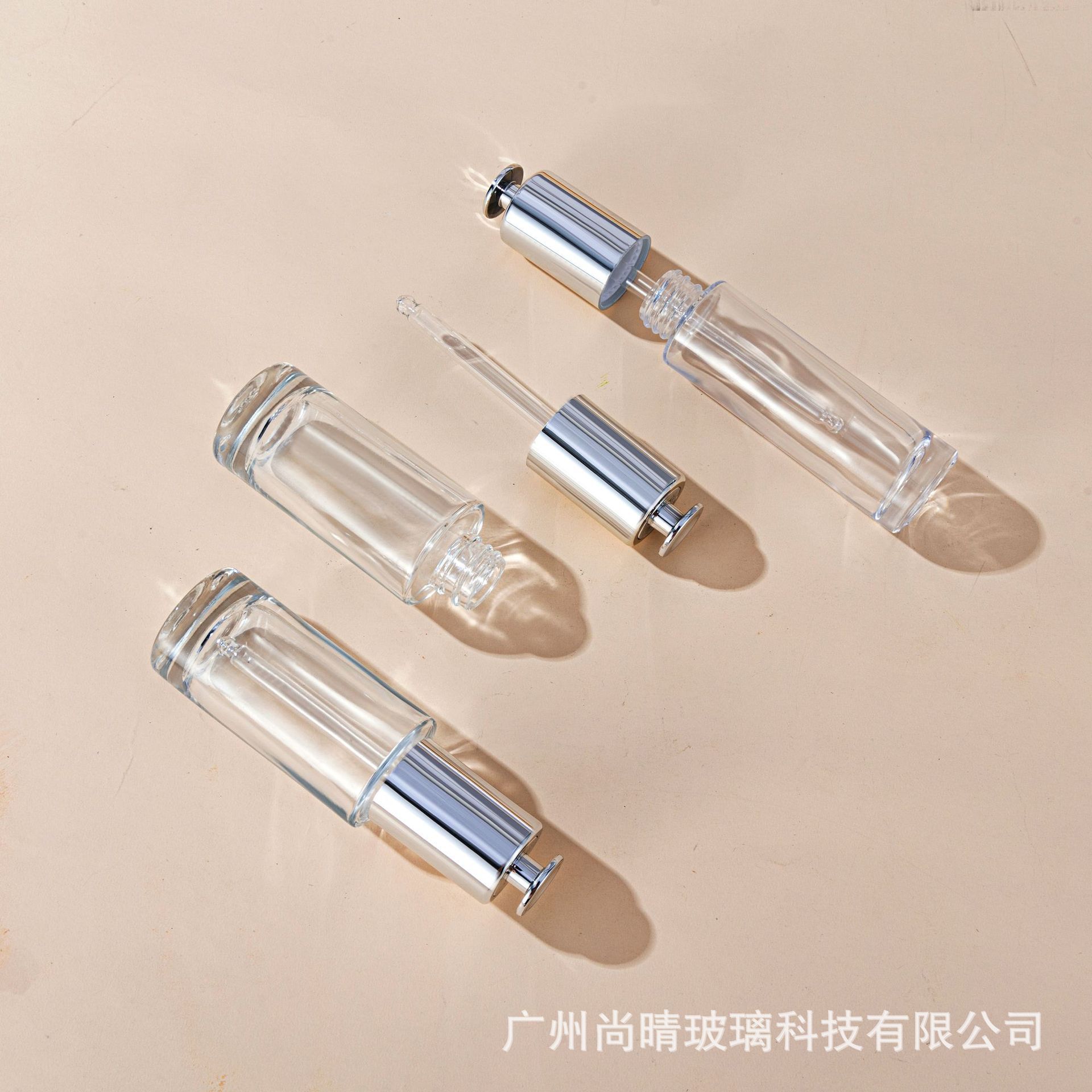 En stock 30ml esencia botella de fondo grueso líquido antena botella cuentagotas/esencia se desvanecen líneas finas ácido hialurónico tubo de aguja pequeña