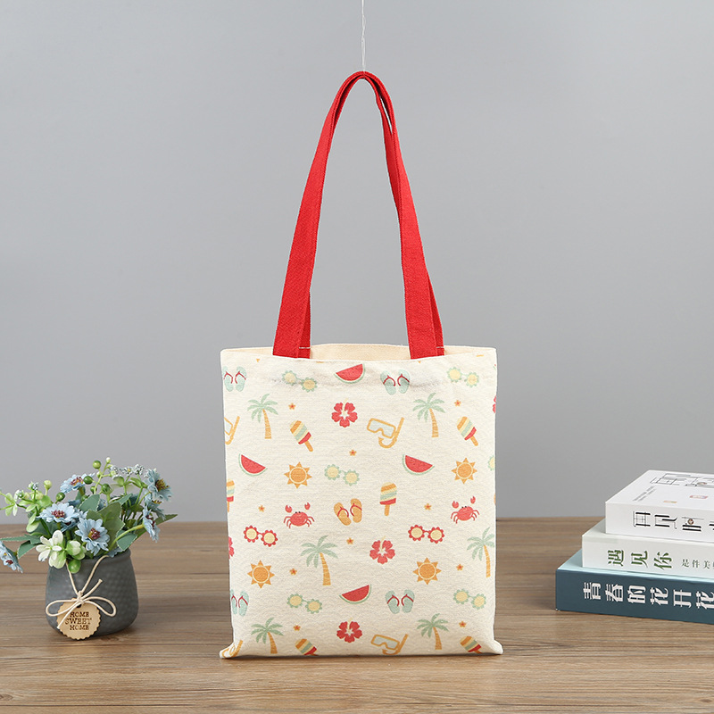 厂家现货休闲帆布包女斜跨单肩手提帆布袋创意印刷logo广告宣传袋