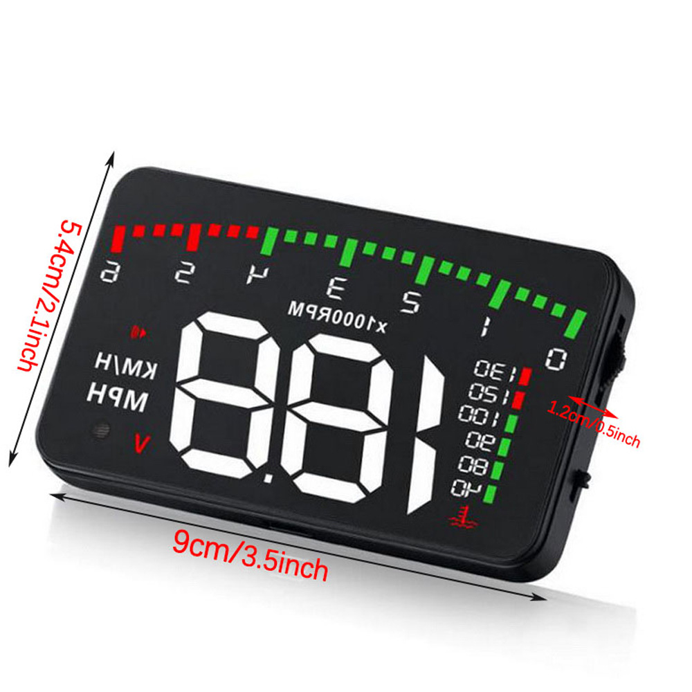 Hud Car Head-Up Display Displays Speed, Rpm, Water Temperature, and Voltage with 4 Practical Functions A900 Cross-Border