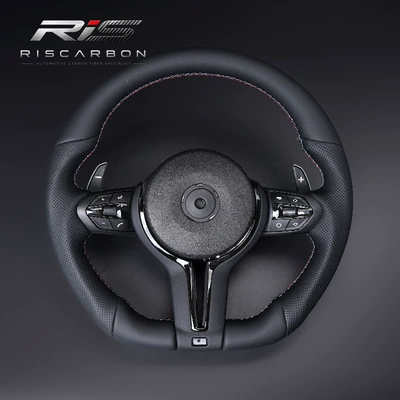 Suitable for Bmw Flat-Bottomed Black Warrior Steering Wheel E70E71E90E81E82E87E88E84E89E91E92E93 (Steering wheel) - e90-black-flat-bottom-model