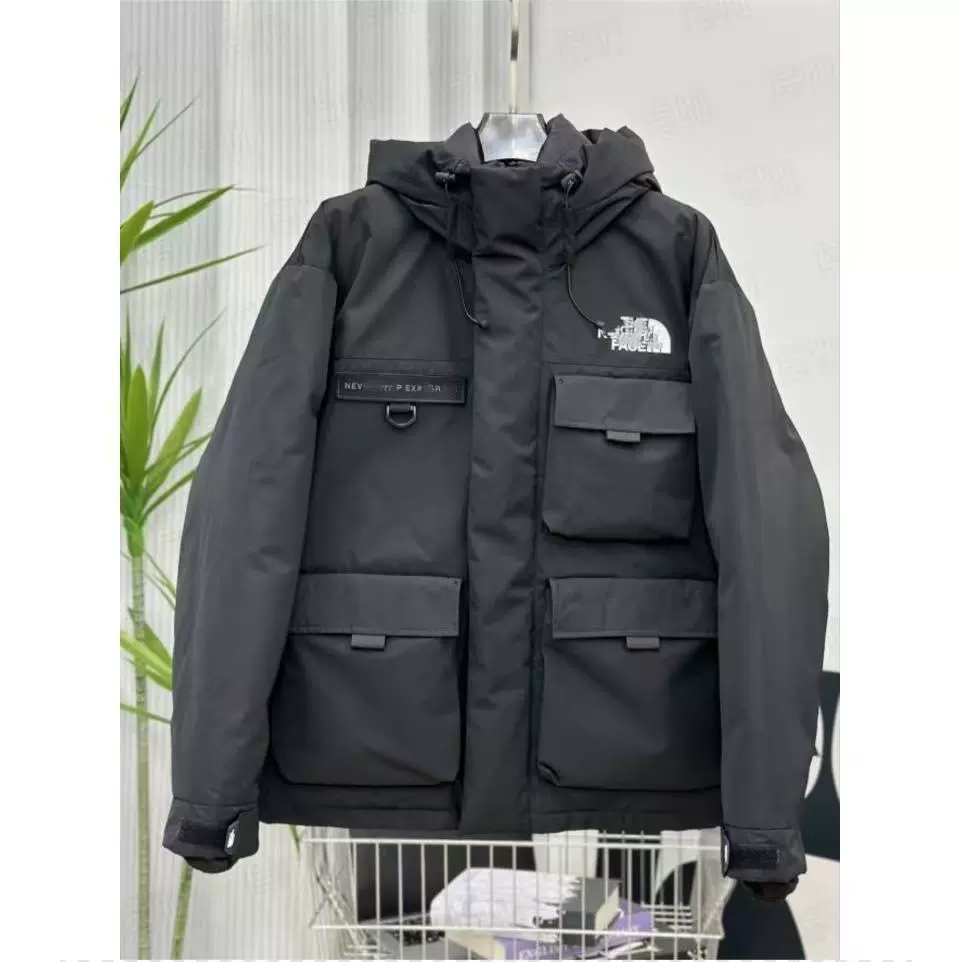 北家羽绒服工装外套男士刺绣logo小牛津贴膜里布20D衍棉冬季款