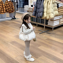 2025冬季新款 韩版童装 女童面包服坎肩马甲棉衣 儿童保暖棉服