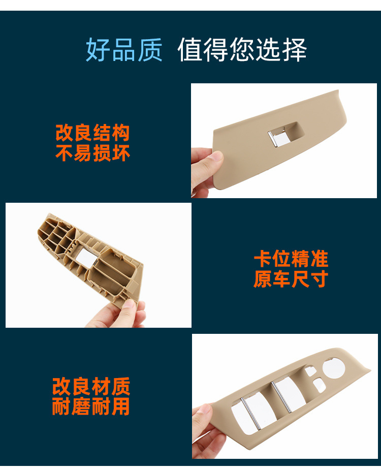 Right-Hand Side Trim Panel for Bmw Imported 5 Series G30 Door Handle, Armrest, and Window Lift Switch