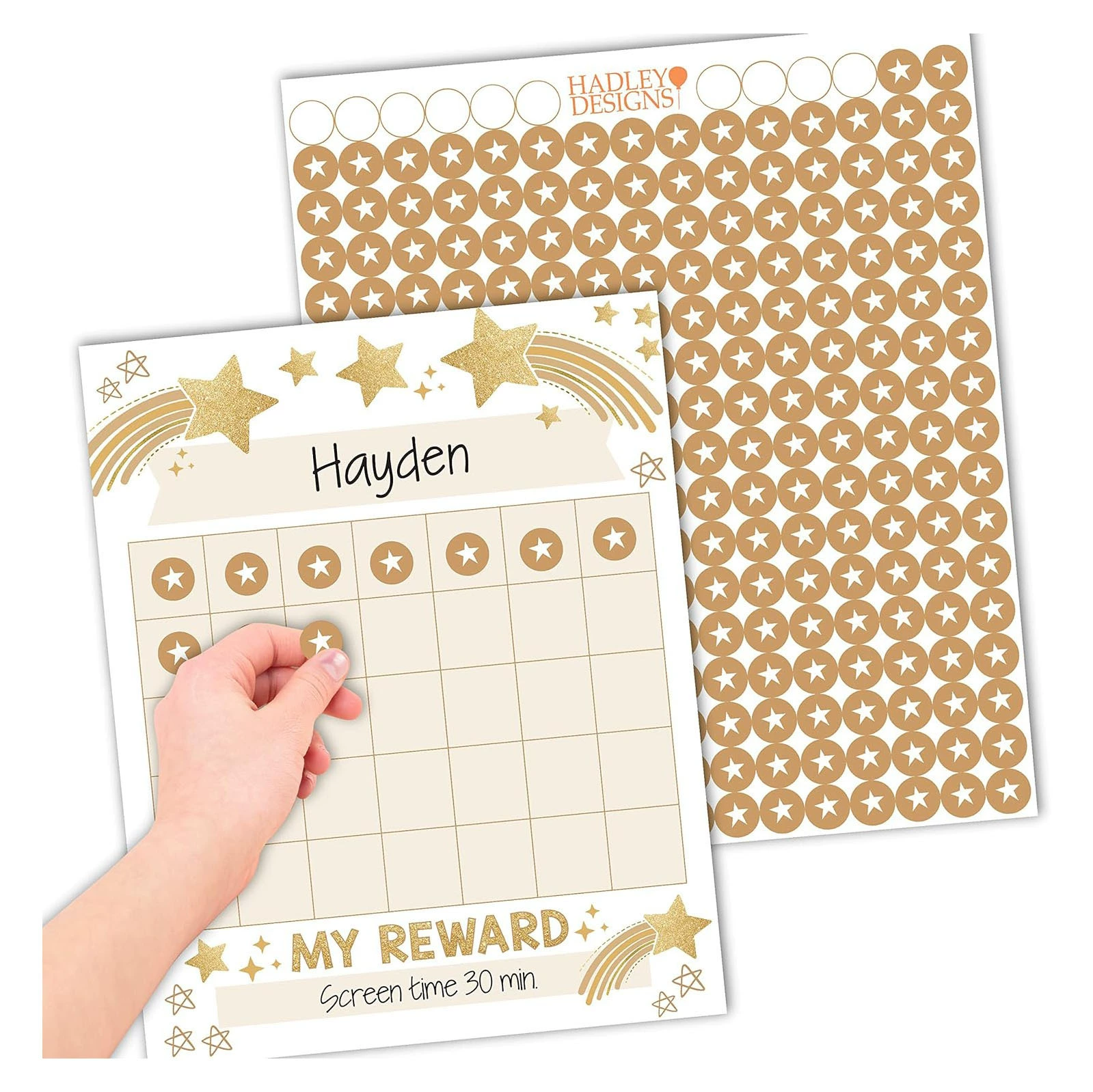 Amazon Горячие продажи в классе диаграммы Kids Reward Chart Поведение детей Мотивация Бланки