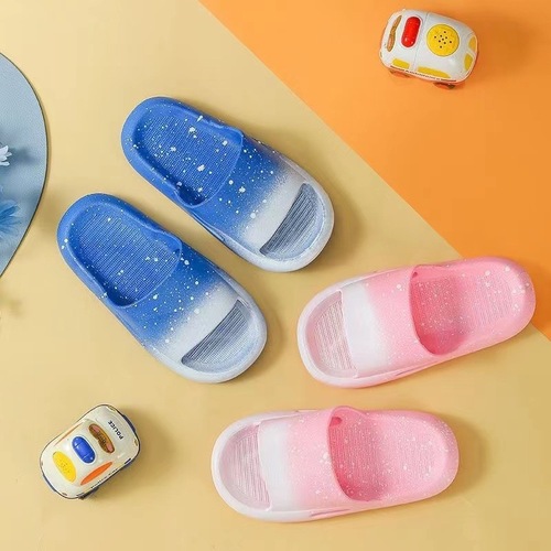 Summer gradient children's slippers new style boys and girls bathroom children indoor and outdoor home boys parent-child slippers