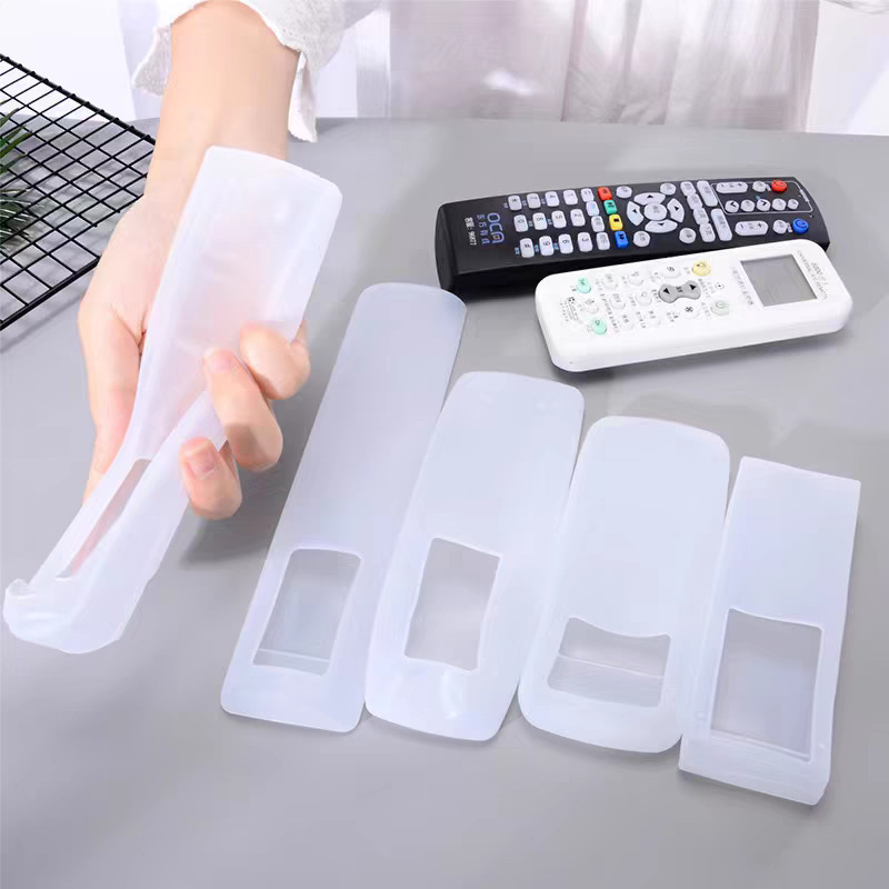 Tv Air Conditioner Remote Control Silicone Protective Cover Universal Remote Control Board Transparent High-Definition Controller Dust Cover Anti-Fall Cover