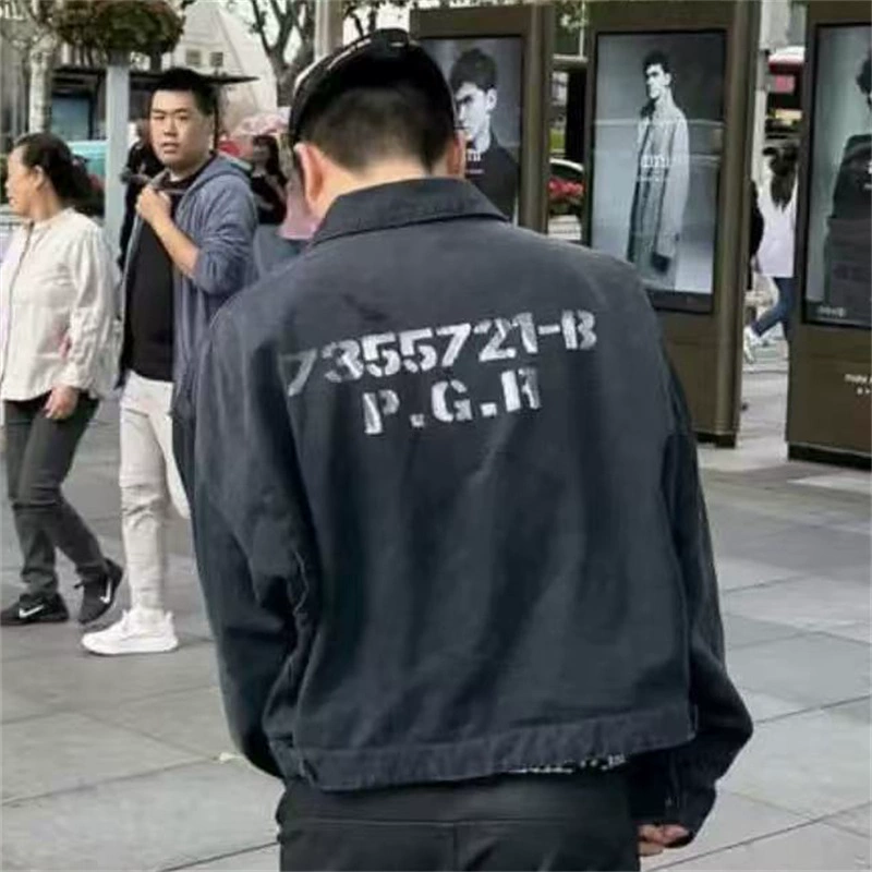 Grailz Project G/R ретро рваный кардиган на молнии, мужское модное пальто