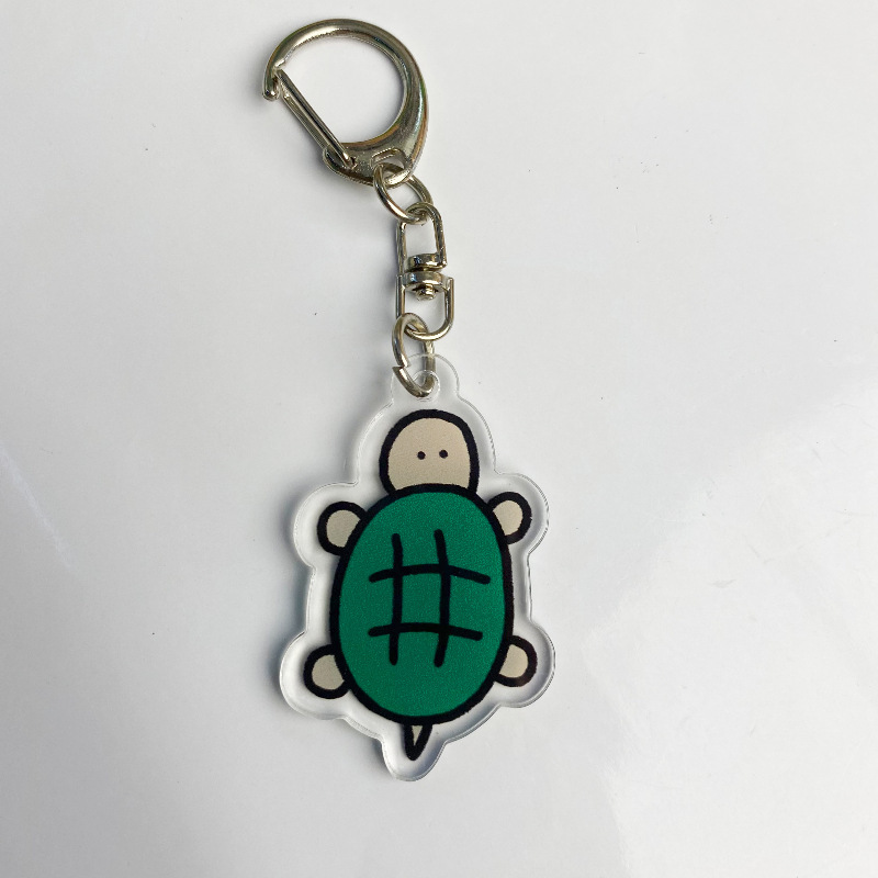 厳選された新しいアクリルキーホルダー両面かわいい漫画子供っぽいカップル親友バッグジュエリーペンダントギフト|undefined