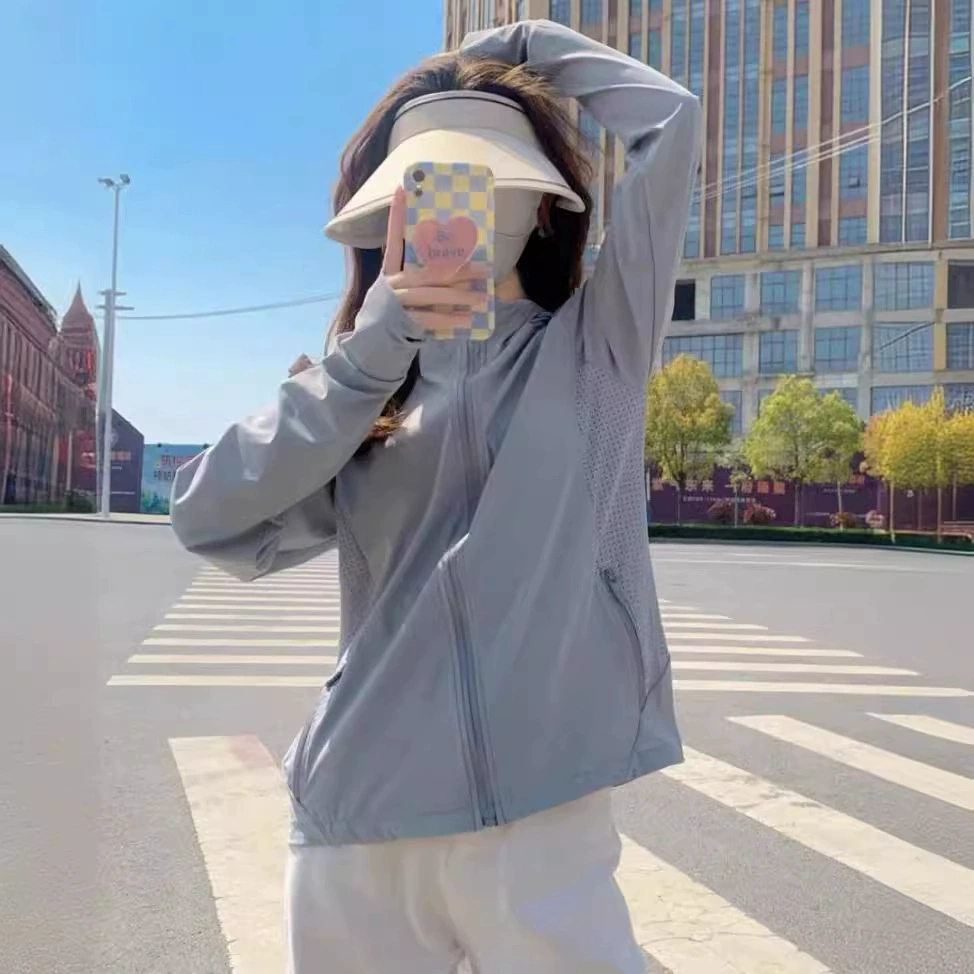 Свободная солнцезащитная одежда для женщин, летняя спортивная куртка на открытом воздухе, тонкая, дышащая, с защитой от УФ-лучей, крутая сетчатая солнцезащитная одежда для мужчин