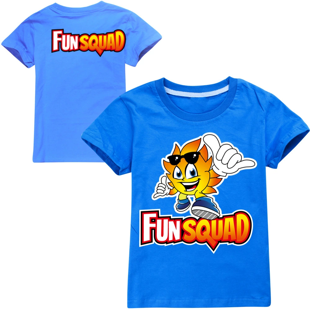 Children's cotton T-shirt Boy Fun Squad Gaming Cartoon T shirt Print Kids T-shirt Girl's Harajuku Summer 3D Short Sleeve T-shirt t-shirt in kid	