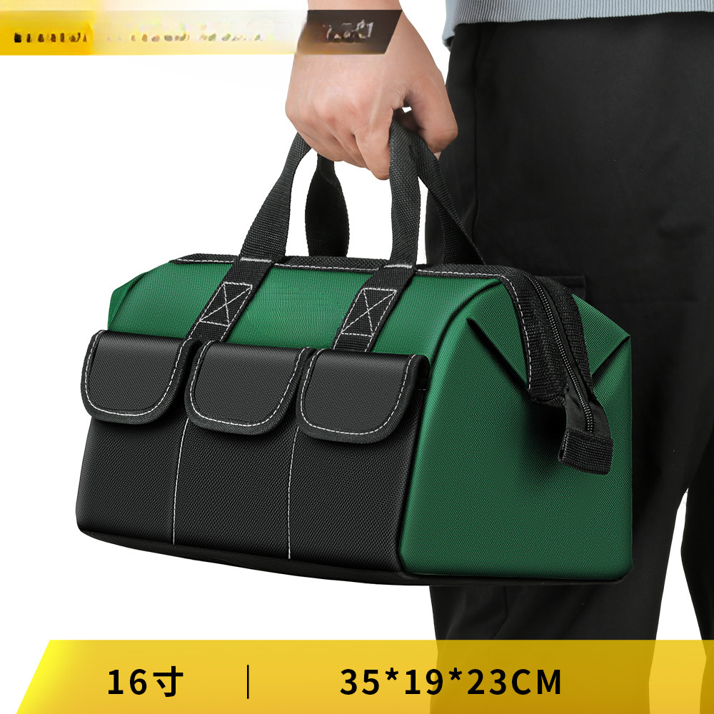 Kit de herramientas portátil multifuncional, lona especial para electricista, bolsa de almacenamiento gruesa y duradera, bolsa de mantenimiento de escalera de carpintería