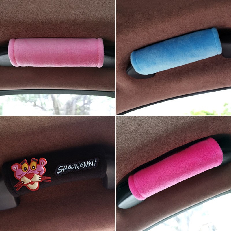 Car Gear Cover, Handbrake Cover, Roof Pull Glove Set, Soft Crystal Velvet, Universal for Cars