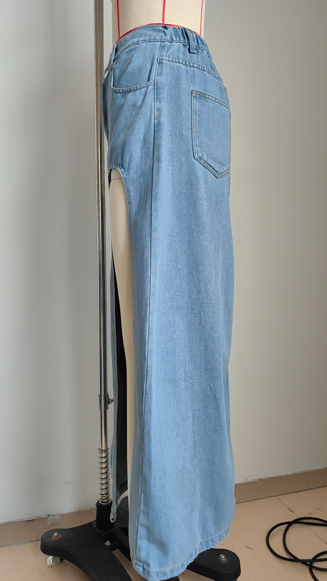 L'Été Vêtement De Rue Couleur Unie Polyester Maxi Longue Robe Jupes display picture 12