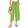 Cropped pants-grass green