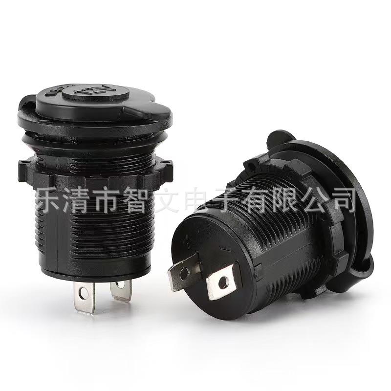 厂家供应点烟器插座 点烟器母座 改装汽摩防水母座 点烟器车充母