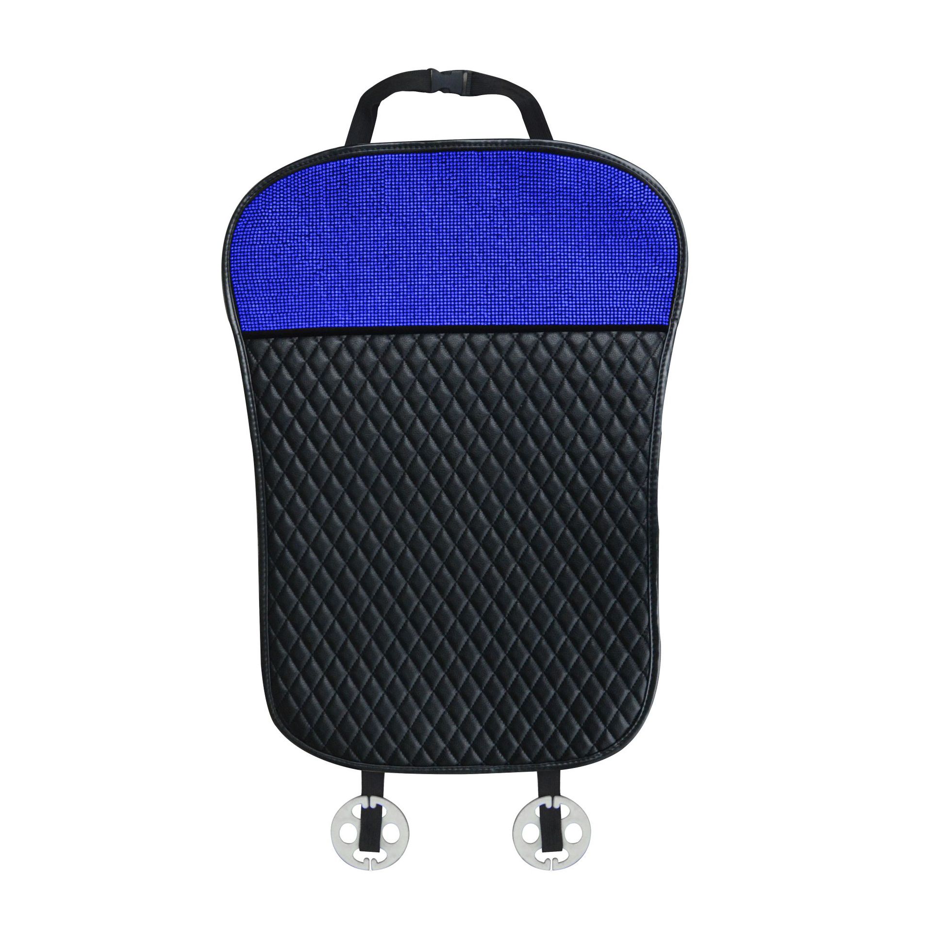 Seat cushion, seat cover: Universal Universal Car Seat - blue-diamond-leather-single-small-waist