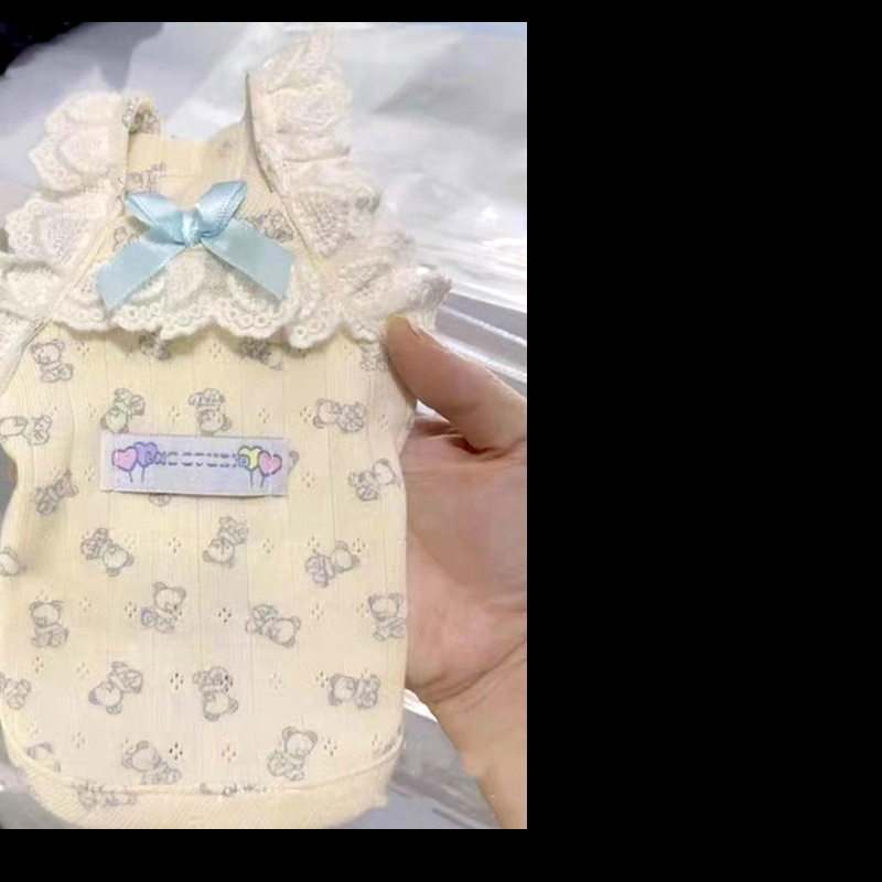 ペットキャミソール夏薄いテディ小型子犬パンダ猫夏犬服抗脱毛|undefined