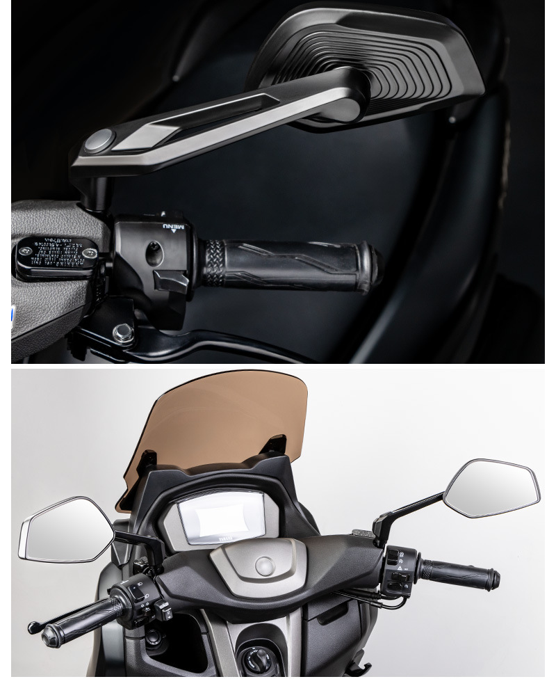 Suitable for Pedal Electric Vehicle Rearview Mirror, Motorcycle Reflector, Motorcycle Modified Reversing Mirror, Tricycle Universal Mirror