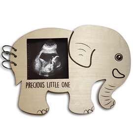 定制婴儿洗礼签到簿木制儿童里程碑相册本派对装饰木质工艺品木艺