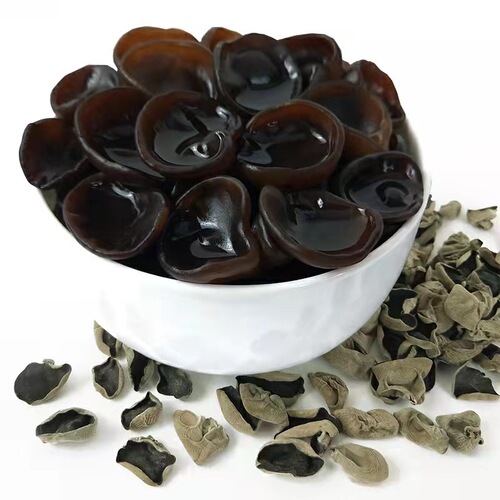 Dried black fungus Northeast autumn fungus 500g non-wild small bowl ear long white mountain linden wood dry fungus