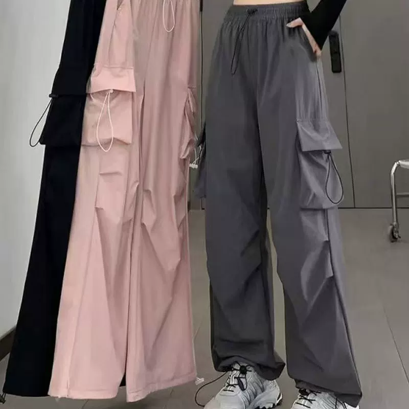 Climbing autumn fitted sports trousers for leisure, American style, high waist