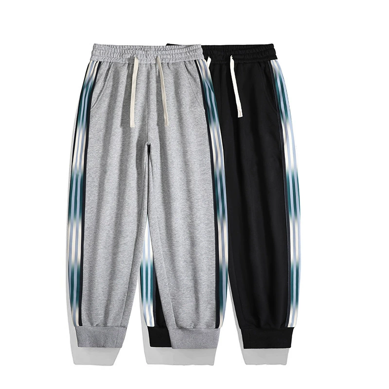 Защитные брюки мужские весенне-осенние 2024 новые свободные, толстые и увеличенные брюки повседневные Harlen молодежные приливные спортивные штаны