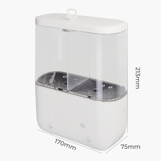 New S1 automatic intelligent double head soap dispenser wall-mounted electric bathroom kitchen hotel home induction white