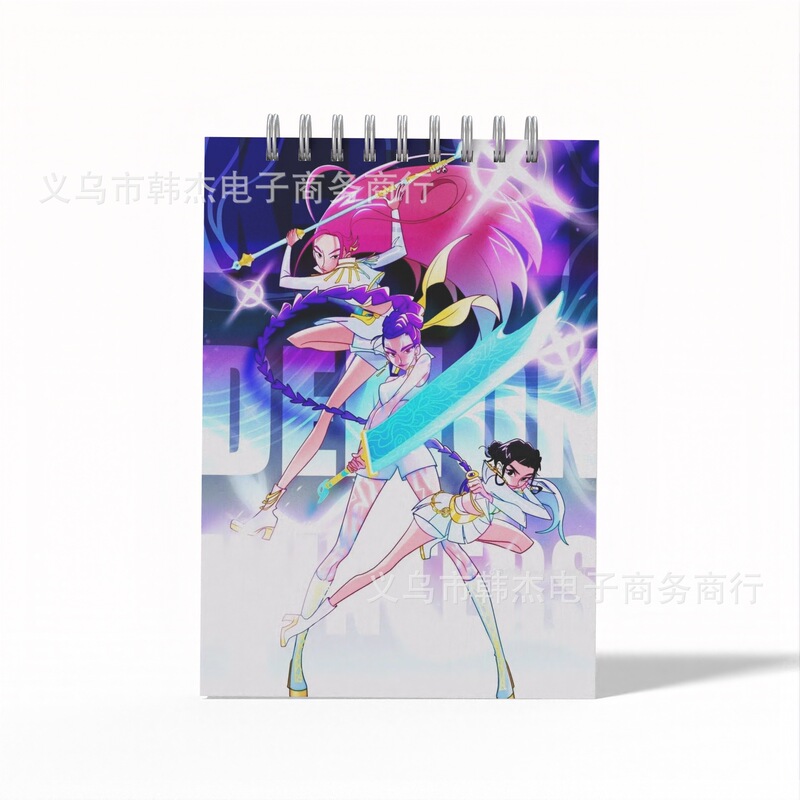 定 制K-pop demon hunter猎魔女团周边学生A6文具线圈本笔记本|undefined