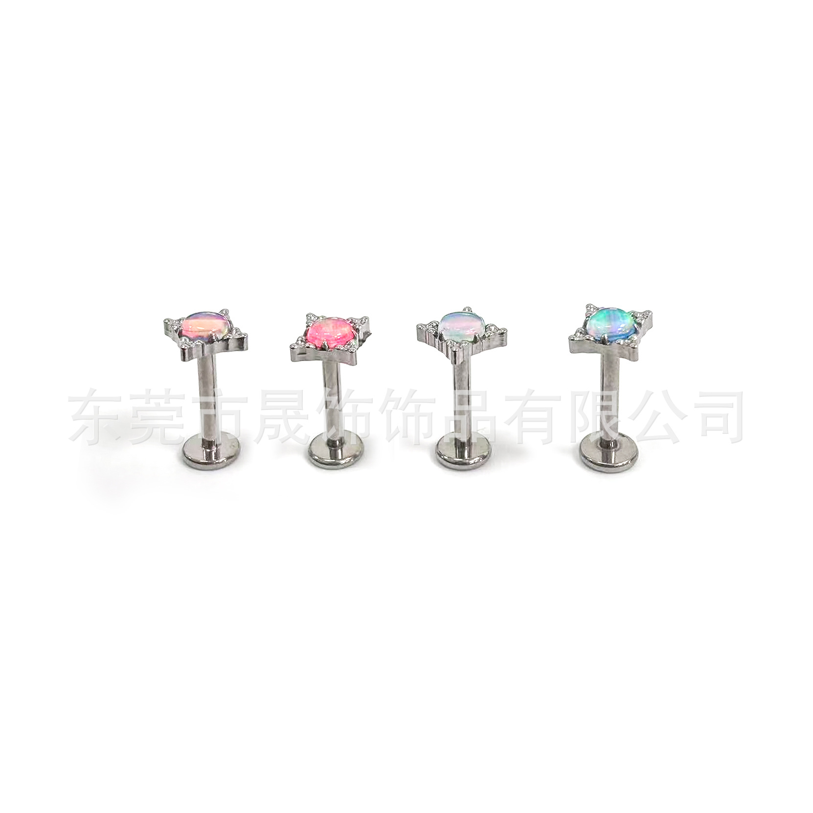 极光澳宝 Star 芒 Ear Stud F136 Titanium Alloy Studded 澳宝 Helix Cartilage Stud G23 Titanium Piercing Jewelry 厂家