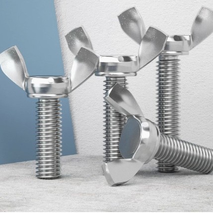 厂家直销 正宗304不锈钢蝶形螺丝钉手拧蝴蝶羊角元宝蝶型螺栓M10