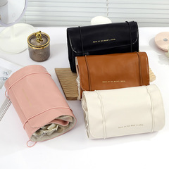 LT Cross-border Beauty Makeup Storage Bag Portable Large Capacity Drawstring High-End PU Leather Detachable Four-in-One Makeup Bag
