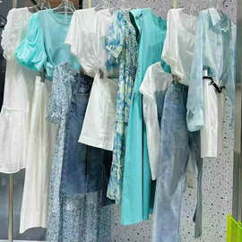 25夏款丝雨桐都市简约优雅风连衣裙套装直播实体撤柜品牌折扣女装