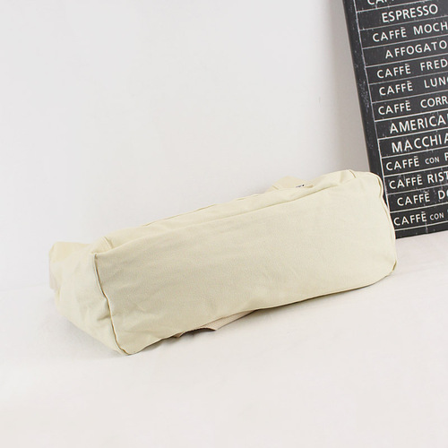 Korean style simple and elegant canvas bag, plain single shoulder bag, casual fashion men and women couple crossbody bag