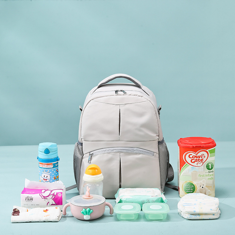 Quality Mummy Bag 2024 Winter Milk Bottle Bag Dry and Wet Separation Bag Backpack Tissue Bag Baby Mother and Baby Milk Bag