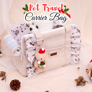 Suede Warm Butter Bear Pet Out Bag to Prevent Stress Cats Going Out Portable Dog Breathable Pet
