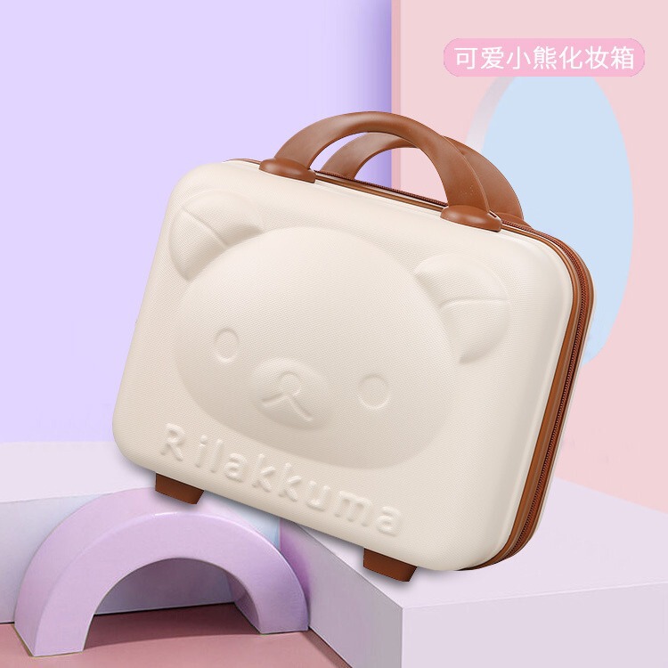 14inch Travel Suitcase, Small Luggage Case, Souvenir Cartoon Storage Makeup Bag, Password Lock Suitcase, Carry-On Suitcase
