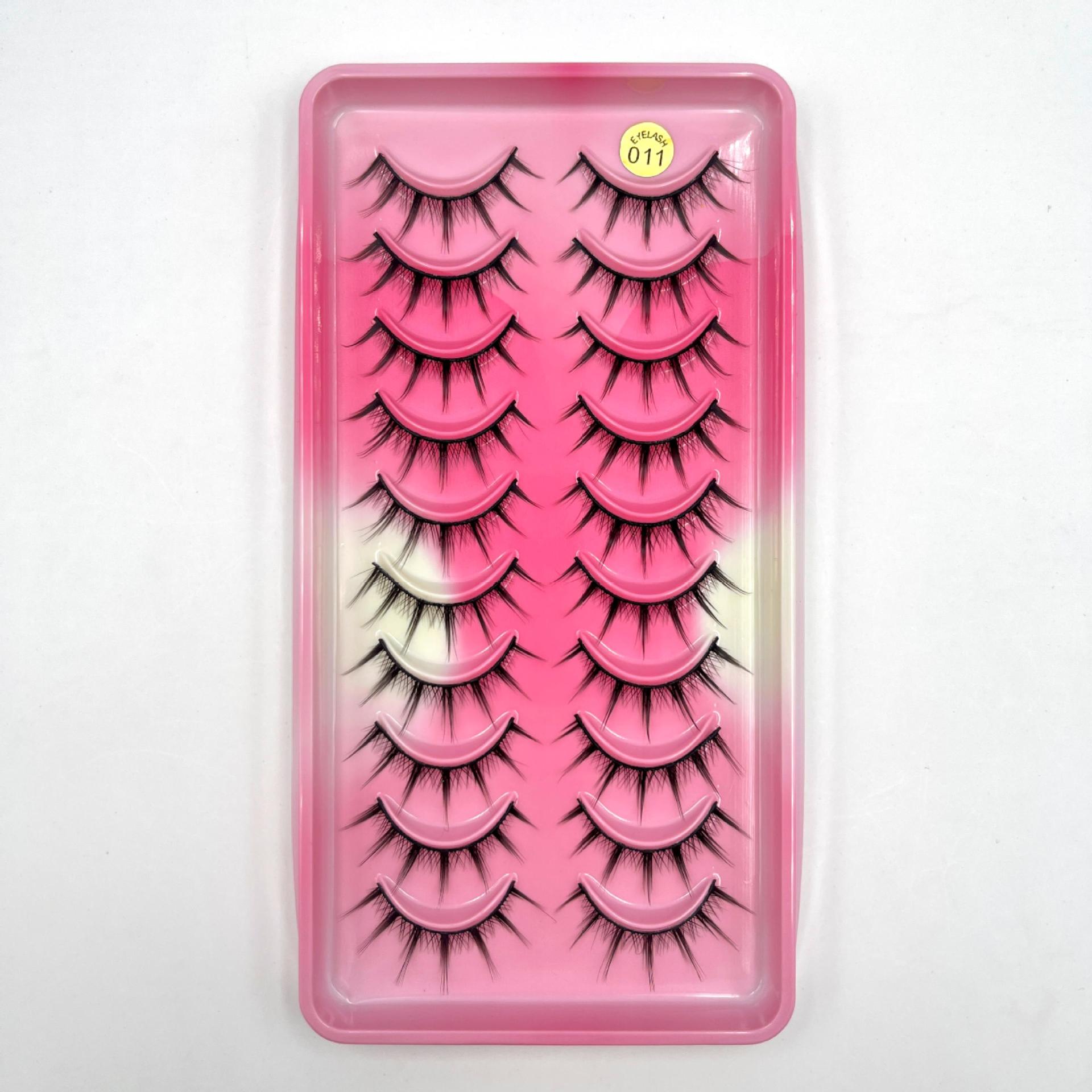 011 초승달 컬러 트레이 10쌍