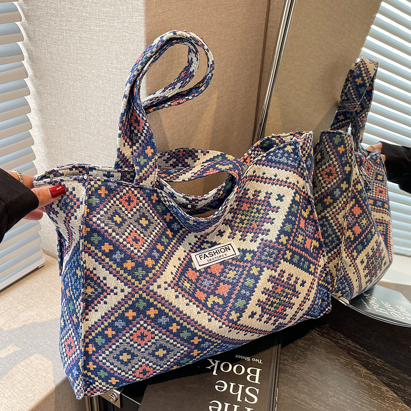 Brand capacious ethnic shoulder bag
