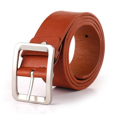 韩版男士针扣皮带时尚女士cos皮带男商务腰带大日字扣皮带批发|ms