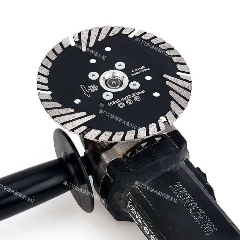 斜保护齿金刚石锯片花岗岩大理石开槽打磨云石片锯片230石材加工