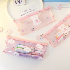 Transparent pen case Korea minimalist girl Instagram multi-functional large capacity student pencil storage bag exam stationery bag