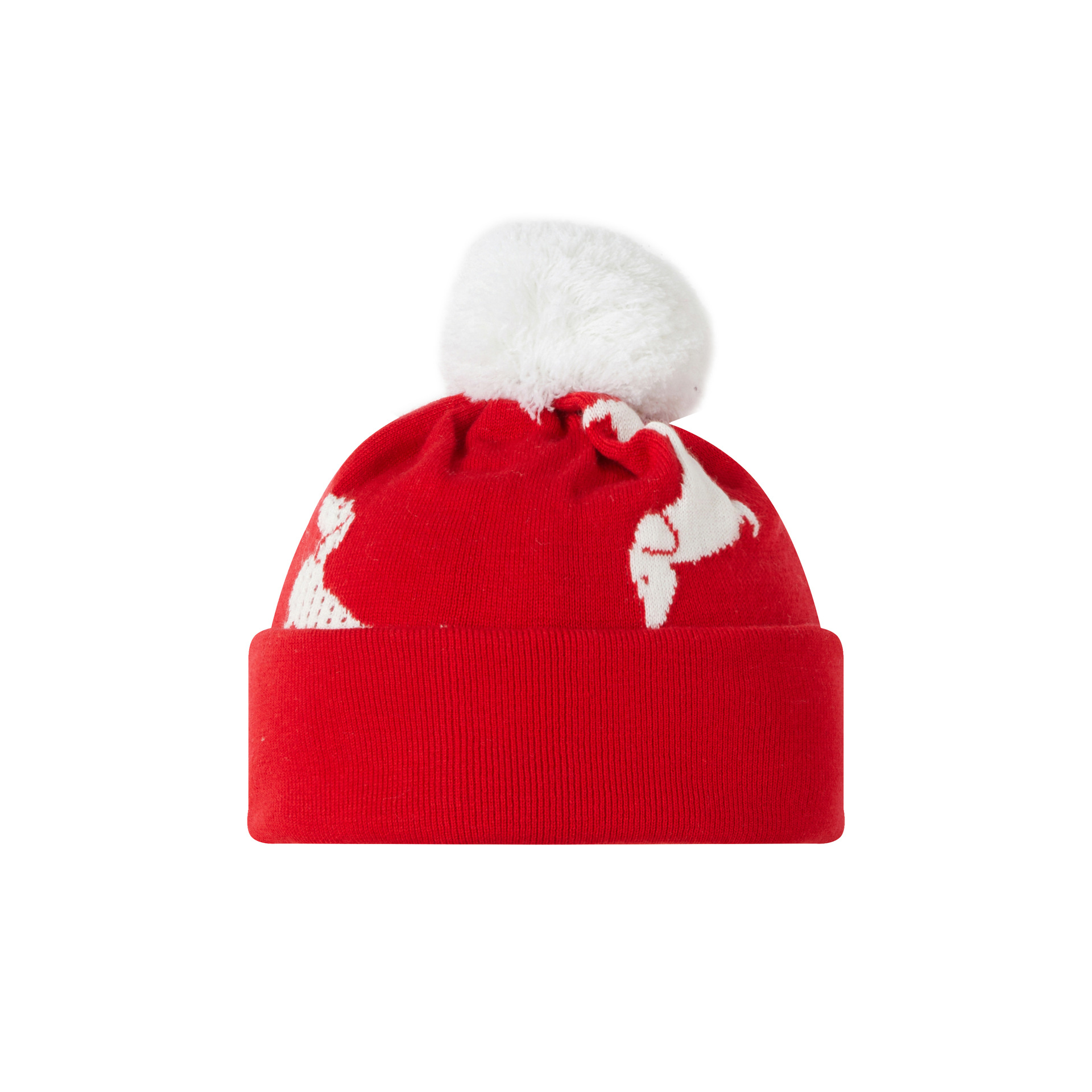 THOM BIRUCRO New Knitted Wool Hat Couple Style Thick Autumn Winter TB Dog Ball Hat