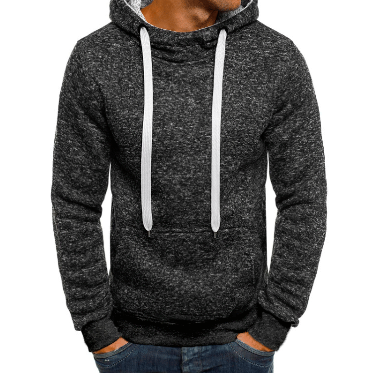 Men's Clothing New spring and autumn men's fleece hooded sweater youth trend pullover men's slim fit sweater_voghion.com