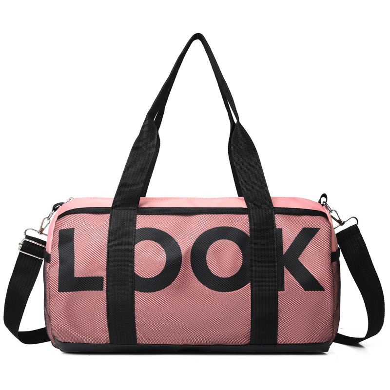 Nuevo tipo de bolsa de viaje para mujeres, bolsa de yoga, bolsa coreana de estilo letras, bolsa de fitness, bolsa de viaje corto
