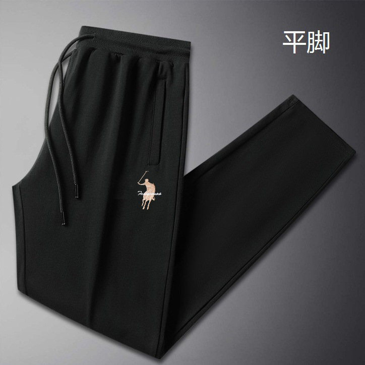 品牌保罗休闲卫裤裤男春秋款运动宽松小脚直筒百搭灰色黑色长裤