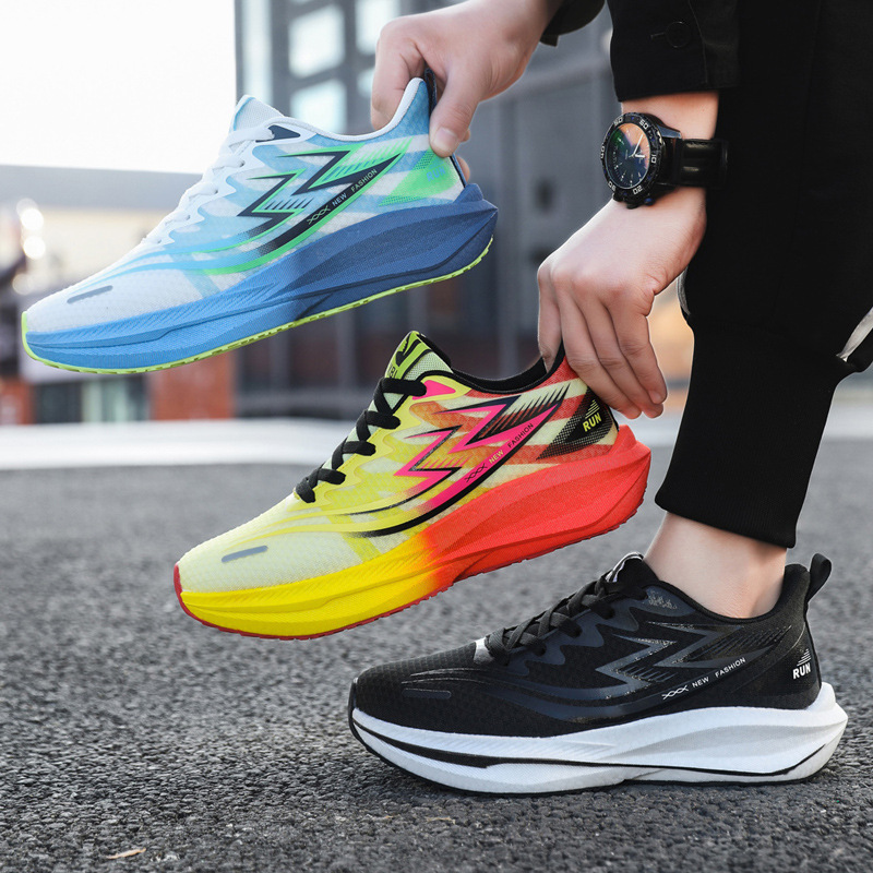 2025 nuevos zapatos para correr para hombres y mujeres, impermeables, transpirables, ligeros, antideslizantes, zapatos para correr, zapatos perezosos, zapatos deportivos con suela blanda que reducen los golpes