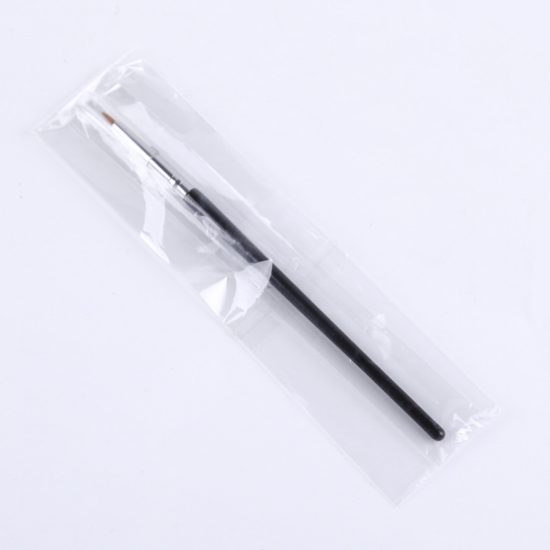 Zhuolya fábrica transfronteriza nueva fibra de pelo cepillo de maquillaje negro barra larga herramienta de maquillaje único pincel delineador fino