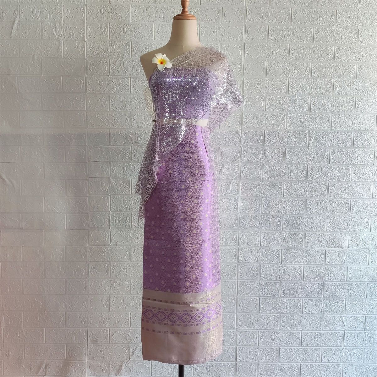 Purple skirt, set, cloak, 3 piece set