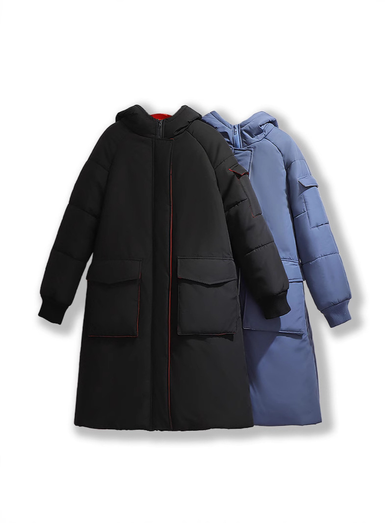 130-320 Plus Size Women's Winter Cotton Outwear 2025 New Slightly Fat mm Reversible Outwear over the Knee Long Outwear